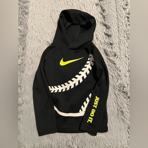 Nike Black and Yellow Sweatshirt Modern Athletic Design